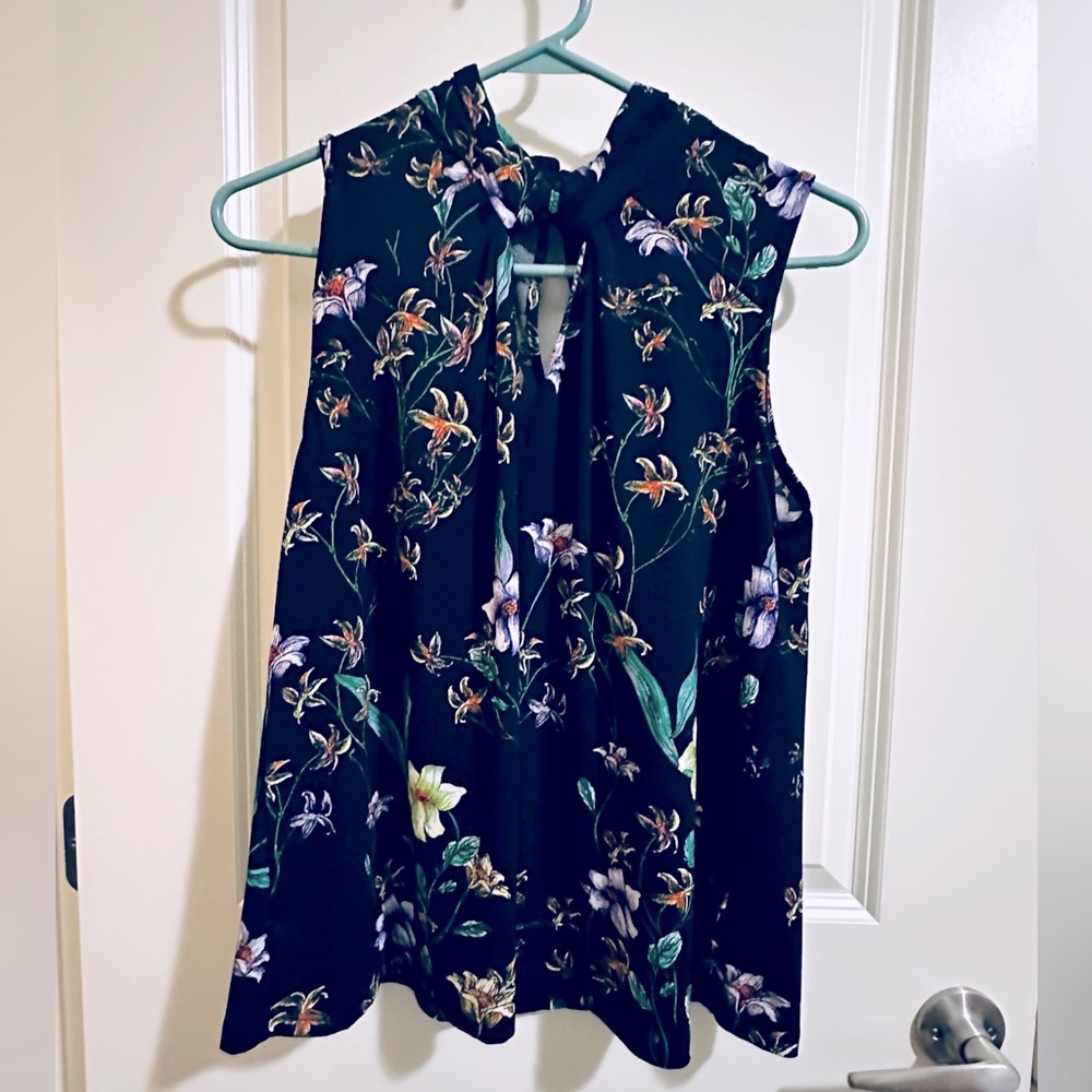 Floral halter top